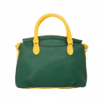 Beau Design Stylish  Green & Yellow Color Imported PU Leather Slingbag With Adjustable Strap For Women's/Ladies/Girls